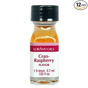 LorAnn Cran-Raspberry SS Flavor, 1 dram bottle (.0125 fl oz - 3.7ml - 1 teaspoon) - 12 Pack