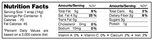 NUCO Certified ORGANIC Paleo Gluten Free Vegan Coconut Wraps (Various Quantities) (50 count) - Image 2