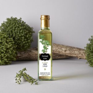 Floral Elixir Co. - All Natural HERB Syrup for Cocktails & Sodas, 8.5 oz (Thyme)