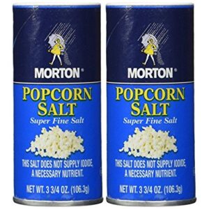 Morton popcorn salt 3.75-oz, Pack of 2