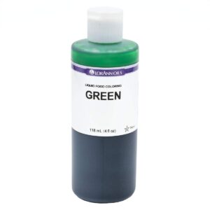 LorAnn Green Liquid Food Coloring, 4 ounce bottle