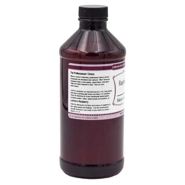 LorAnn Raspberry Bakery Emulsion, 16 ounce bottle - Image 2