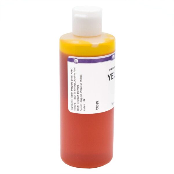 LorAnn Yellow Liquid Food Coloring, 4 ounce bottle - Image 2