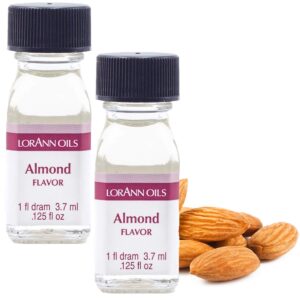 LorAnn Almond SS Flavor, 1 dram bottle (.0125 fl oz - 3.7ml - 1 teaspoon) - 2 pack