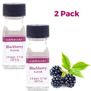 LorAnn Blackberry SS Flavor, 1 dram bottle (.0125 fl oz - 3.7ml - 1 teaspoon) - 2 Pack