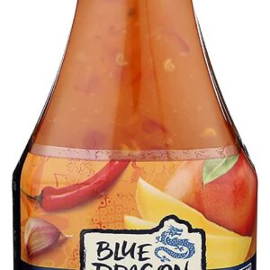 Blue Dragon Thai Mango Sweet Chili Sauce, 10.5 Oz (Pack of 6), Dipping Sauce, Marinade, Squeezy Bottle, Gluten Free, Vegan