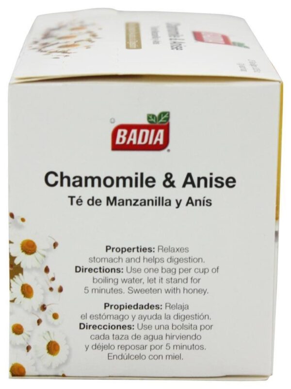 BADIA Tea Chamomile and Anise 25 BG 2 Pack - Image 2
