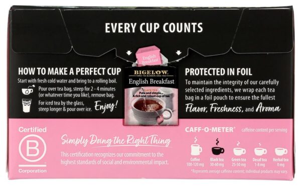 Bigelow Tea English Breakfast 20 Bags - Image 2