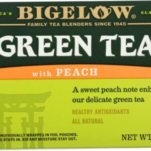 Bigelow Tea, 20 Bags - Green Peach (3 Pack)