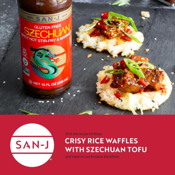 San-J - Spicy Gluten Free Szechuan Sauce - Non-GMO - 10 oz. Bottles - 2 pack - Image 2