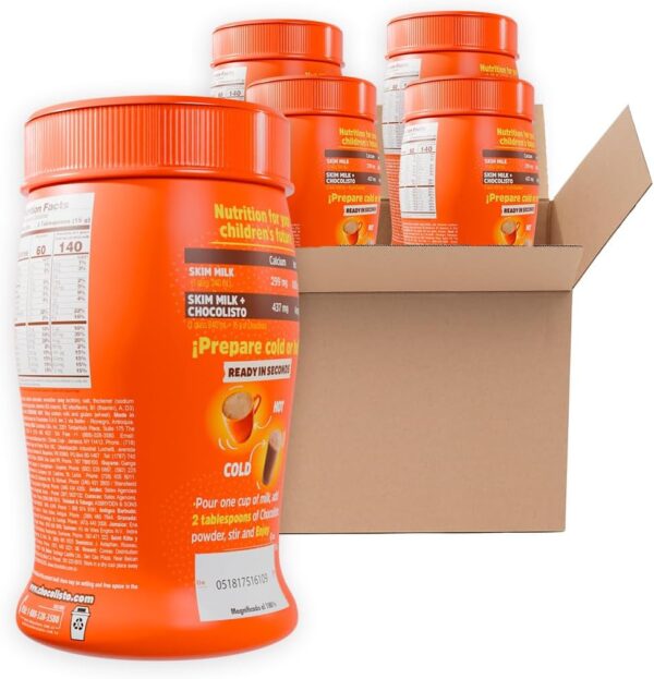 Chocolisto Instant Chocolate Drink, Nutritious Beverage with Vitamins and Minerals, 10.5 oz per Pack, Pack of 4. - Image 3