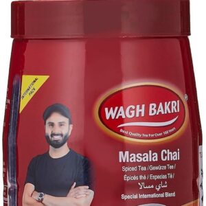 Wagh Bakri Masala Tea Spiced Tea Leaves in Export Pack,250 grams / 8.825 oz
