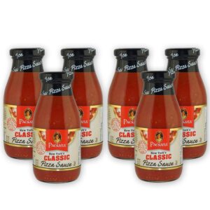 Paesana New York’s Classic Pizza Sauce, Gluten Free, Kosher Certified, 8.5 OZ - Made in the USA (6 Pack)