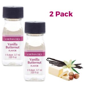 LorAnn Vanilla Butternut SS Flavor, 1 dram bottle (.0125 fl oz - 3.7ml - 1 teaspoon) - 2 Pack