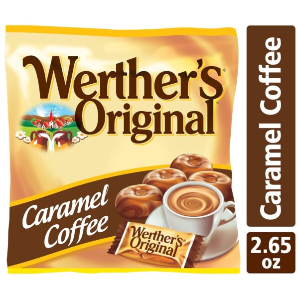 Werther's Original Hard Carmel Coffee Candy, 2.65 Oz Bags (Pack of 12)