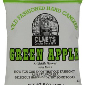 Claey's Green Apple Drops, 6-Ounce Packages (Pack of 12)