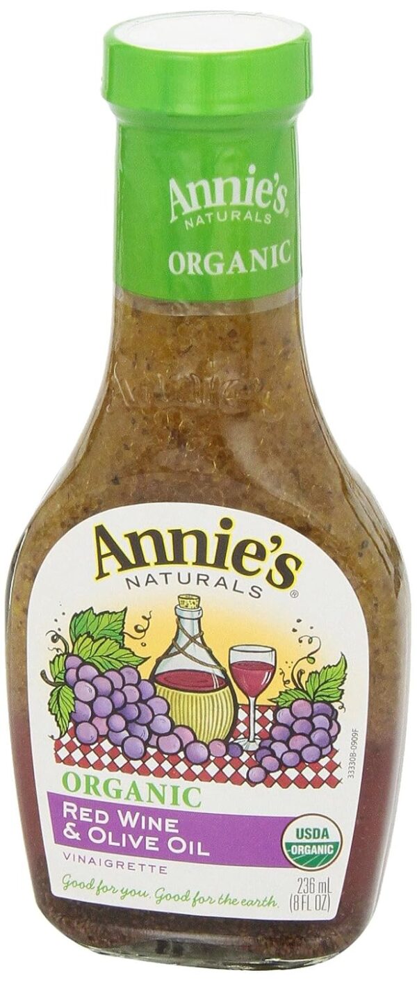 Annies Homegrown Organic Red Wine & Olive Oil Vinaigrette, 8 Ounce - Image 2