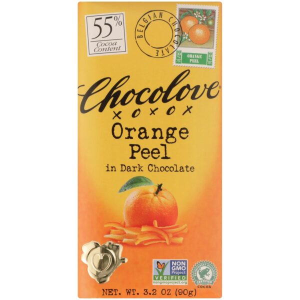 Chocolove Orange Peel in Dark Chocolate, 3.2 oz - Image 3