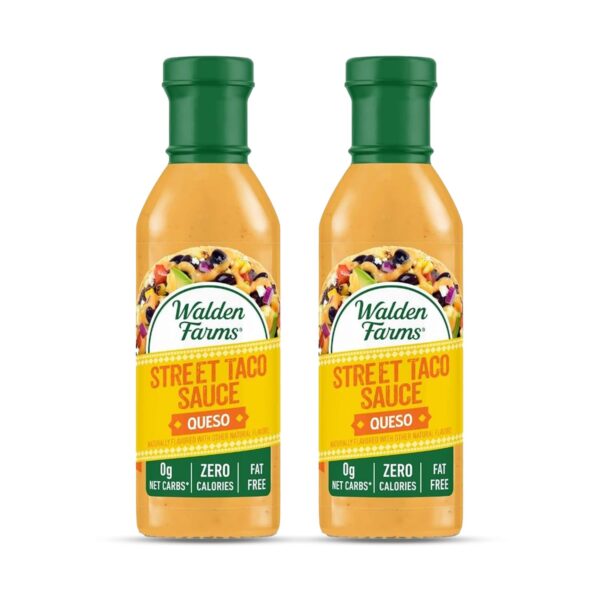Walden Farms Street Taco Sauce, Queso, Natural Flavors, Zero Calorie, Kosher & Keto Friendly, Fat Free, Sugar Free, Gluten Free, 12 Fluid Ounce (Pack of 2) - Image 2