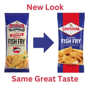 Louisiana Fish Fry - Seasoned Fish Fry Mix 10 Ounce (Pack of 1) Season All Your Fish, Shrimp, or Oysters to Perfection