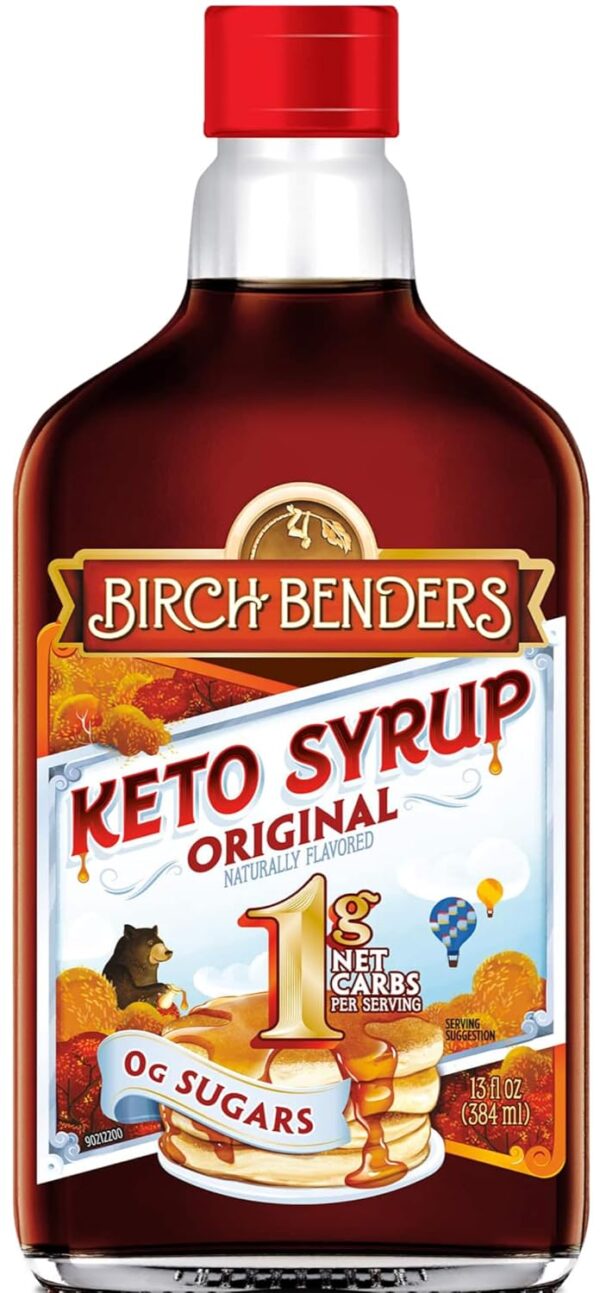 Original Keto Carb-Friendly Syrup by Birch Benders - Paleo, No Added Sugar, Monk Fruit, 13 Fl oz (Pack of 1)