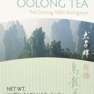 Prince of Peace Organic Oolong Tea, 20 Tea Bags – 100% Organic Black Tea – Unsweetened Black Tea – Lower Caffeine Alternative to Coffee – Herbal Health Benefits