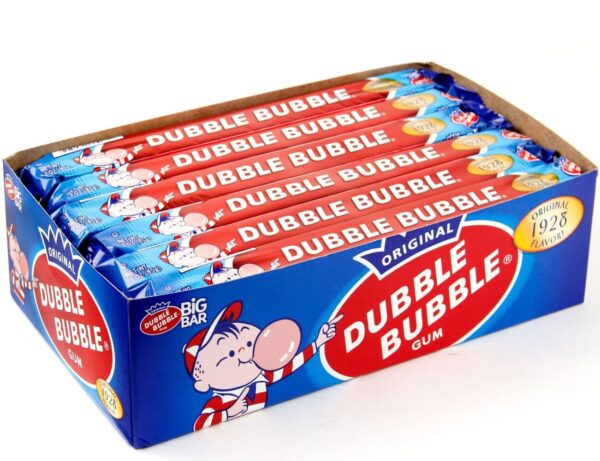 Set of 3 - 3oz Bubble Gum Dubble Bubble Big Bars! - Perfect for Movie Night, Field Trips, Road Trips and More!