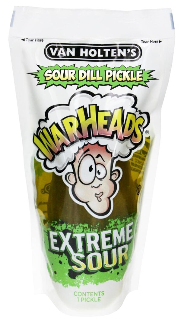 Van Holten’s Pickles - Jumbo WARHEADS Pickle-In-A-Pouch - 12 Pack - Image 3