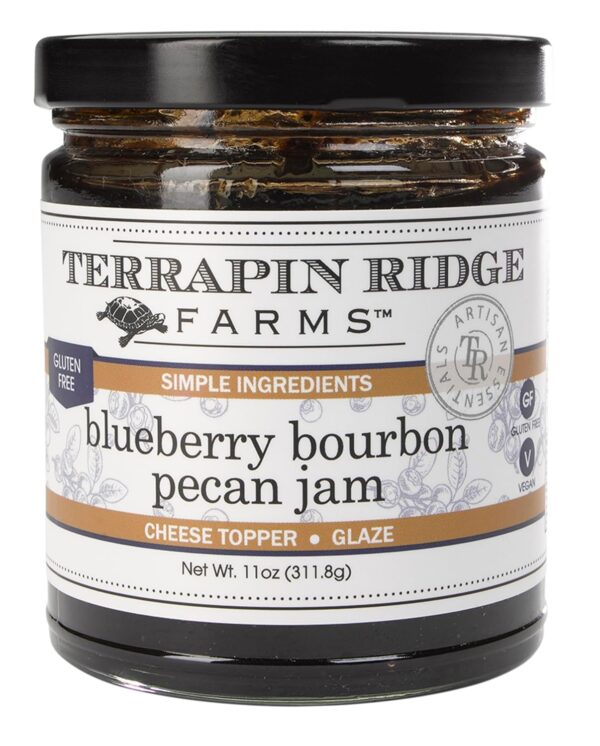 Terrapin Ridge Farms Blueberry Bourbon Pecan Jam - One 11 Ounce Jar