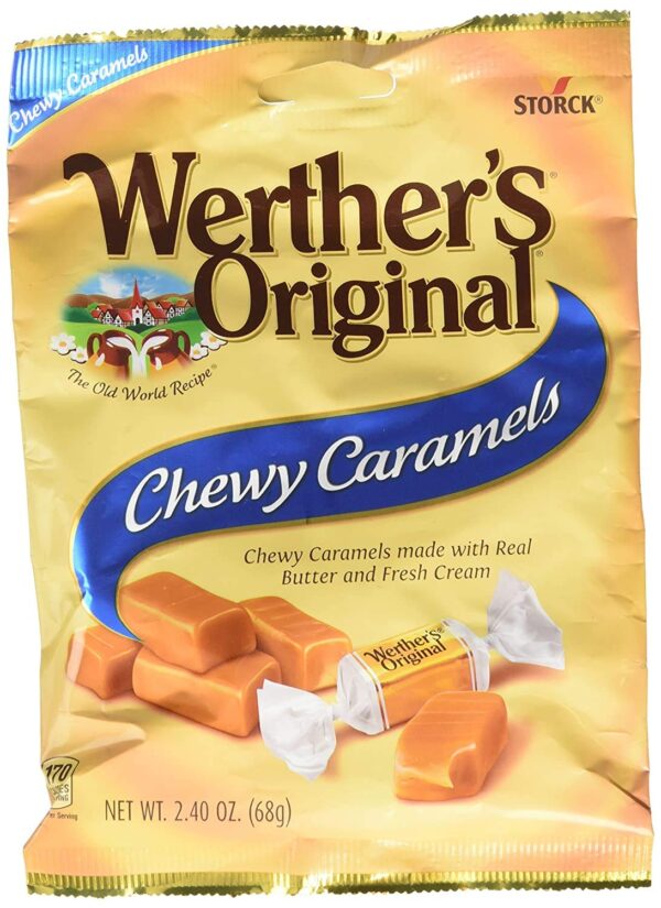 Werthers Original Chewy Caramels 2.4 Oz (Pack of 2)