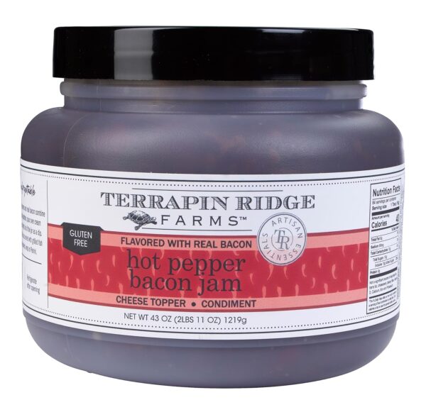 Terrapin Ridge Farms Gourmet Hot Pepper Bacon Jam - One 43 Ounce Jug