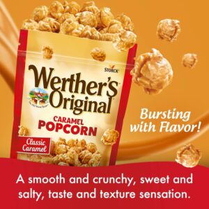 Werther's Original Caramel Popcorn, Resealable Pouch, 5.29 Oz Bag