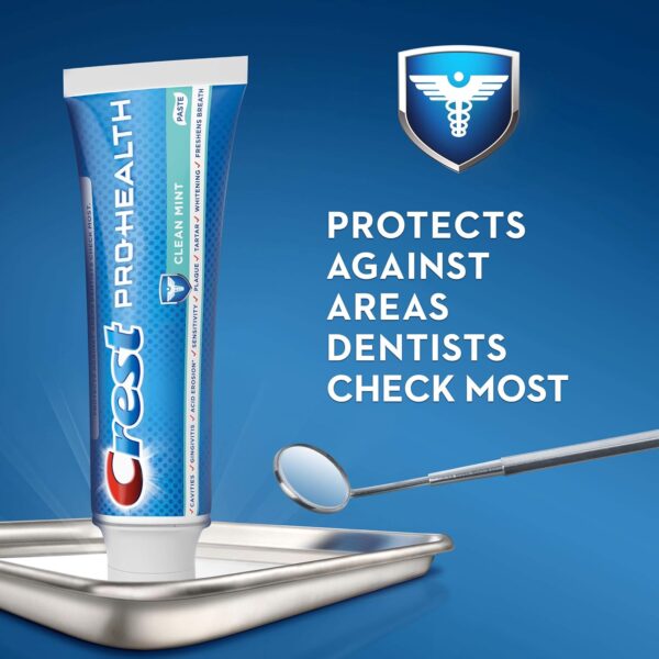 Crest Pro-Health Smooth Formula Toothpaste, Clean Mint, 4.6 oz, Pack of 3 (Packaging May Vary) - Image 3