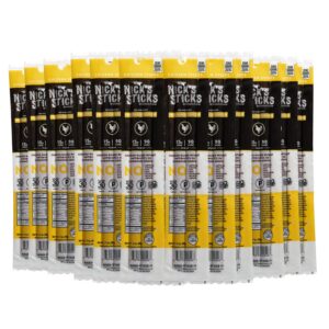 Nick's Sticks Free Range Clean & Balanced Chicken Snack Sticks | Made in the USA | Gluten Free | Paleo, Keto, Whole30 Approved | No Soy, Antibiotics or Hormones (25-1.7oz. Packages of 2 Sticks)