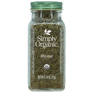 Simply Organic Whole Thyme Leaf, Certified Organic | 0.78 oz | Thymus vulgaris L.