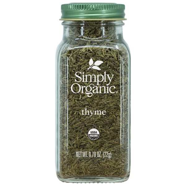Simply Organic Whole Thyme Leaf, Certified Organic | 0.78 oz | Thymus vulgaris L.