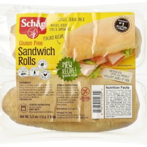 Schar Gluten Free Sandwich Rolls, 5.3-Ounce