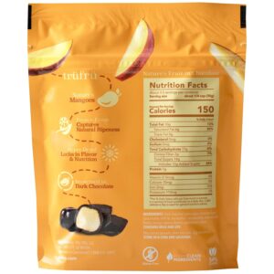 Tru Fru Nature's Mangoes Hyper-Dried Fresh in Dark Chocolate, 4.5 Ounce Bag