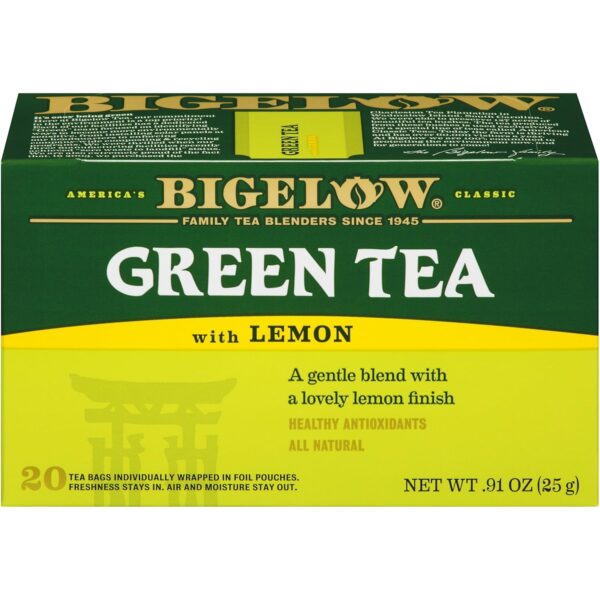 Bigelow Tea Green Tea - with Lemon - Case of 6 - 20 BAG - Image 2