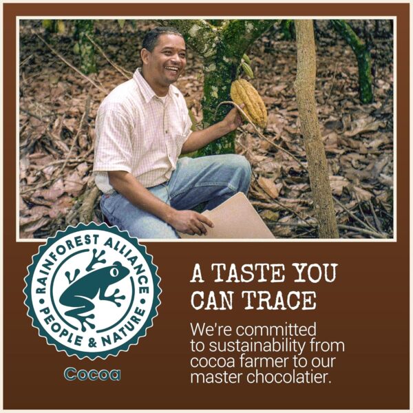Chocolove Coffee Crunch in Dark Chocolate, 55% Cocoa | Non GMO, Rainforest Alliance Certified Cacao | 3.2oz Bar | 12 Pack - Image 3