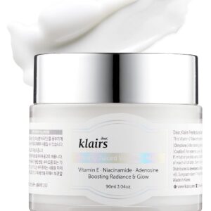 DearKlairs] Freshly Juiced Vitamin E Mask Daily Moisturizer, Sleeping Mask, Boost the Effect Vitamin C, Niacinamide, Adenosine, cream, clear skin, antioxidant serum (3.04 Ounce (Pack of 1))