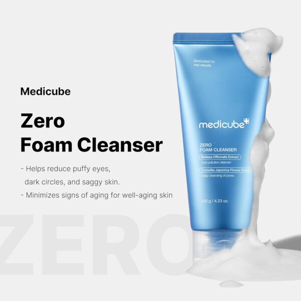 medicube Zero Foam Cleanser for Sensitive Skin - Sebum Control, Moisture Balance, and Pore Minimization | Korean Skincare - Image 2