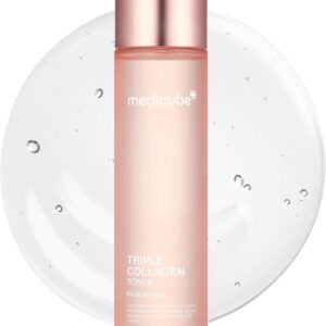 Medicube Triple Collagen Toner - Hydrolyzed, Atelo, & Soluble Collagen for Deep Hydration & Plump Skin - Fast-Absorbing Formula for All-Day Suppleness, Korean Skincare (4.73 fl.oz.)