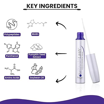 Eyelash Enhancing Serum with HEXATEIN 1 Complex – Lash Serum for Eyelashes Conditioning & Hydrating – Longer-Looking, Fuller and Thicker Appearing Lashes – 3 mL / 0.1 fl oz - Image 2