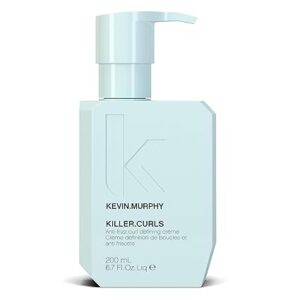 Kevin.Murphy KILLER.CURLS - Leave-In Anti Frizz Cream for Curly & Coily Hair - Curl Activating - Flexible Hold - Frizz Ease Curling Cream - 200mL / 6.7 fl oz