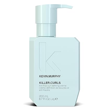 Kevin.Murphy KILLER.CURLS - Leave-In Anti Frizz Cream for Curly & Coily Hair - Curl Activating - Flexible Hold - Frizz Ease Curling Cream - 200mL / 6.7 fl oz