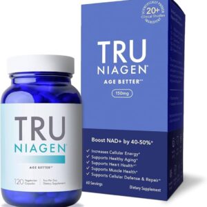 TRU NIAGEN PRO 300mg | Patented Nicotinamide Riboside NAD+ Supplement | NR Supports Cellular Energy Metabolism & Repair, Vitality, Healthy Aging of Heart, Brain & Muscle (60 Servings)