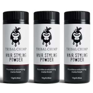 Hair Styling Powder, All-day Invisible Hold Hair Volumizer and Texture Powder for Men and Women, Styling Powder with Matte Finish - 3-Piece Set, 10g