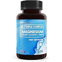 BioEmblem Triple Magnesium Complex | 300mg of Magnesium Glycinate, Malate, Citrate for Muscles, Nerves, Energy | High Absorption | Vegan, Non-GMO | 90 Capsules - Image 3