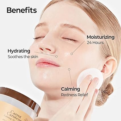 SKINFOOD Carrot Carotene Calming Water Toner Pads, Korean Skin Care Toner Pad for Face, Deep Hydrating, Soothing, After Sun Skincare for Sensitive Skin, Redness Relief, 100% Cotton, 8.81 oz (60 Pads) - Image 2